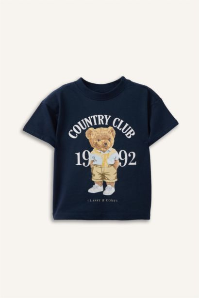 تيشيرت بيبي ولادي نص ردن قصة عادية بطبعة دب