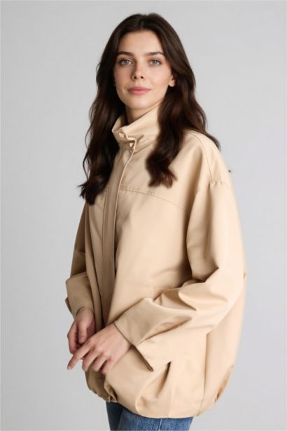 Regular Fıt Hakim Yaka Gabardin Blazer Ceket