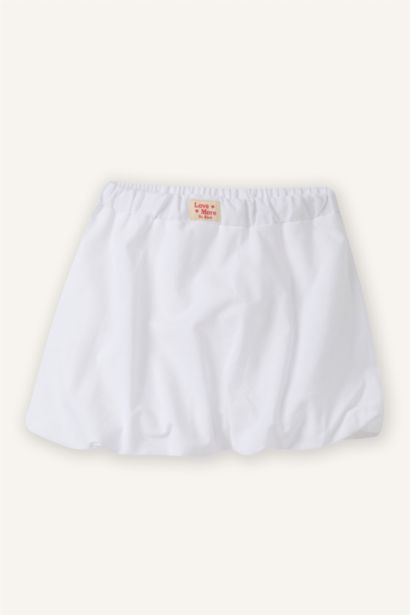 Baby Girl Poplin Balloon Fit Basic Skirt