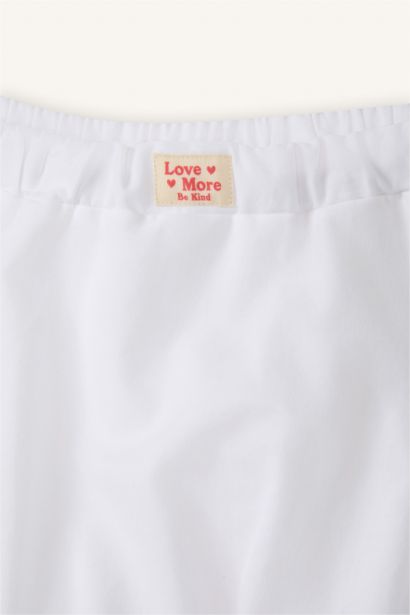 Baby Girl Poplin Balloon Fit Basic Skirt