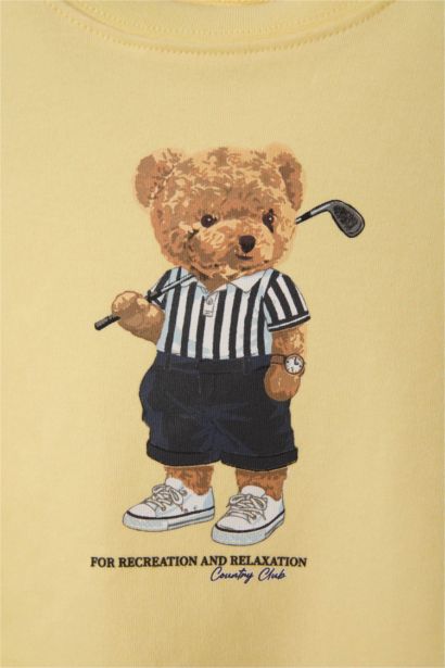 تيشيرت بيبي ولادي نص ردن قصة عادية بطبعة دب