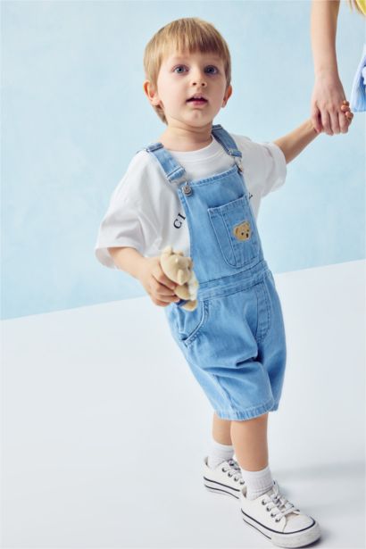 جمبسوت جينز بيبي اولادي بطبعة دب