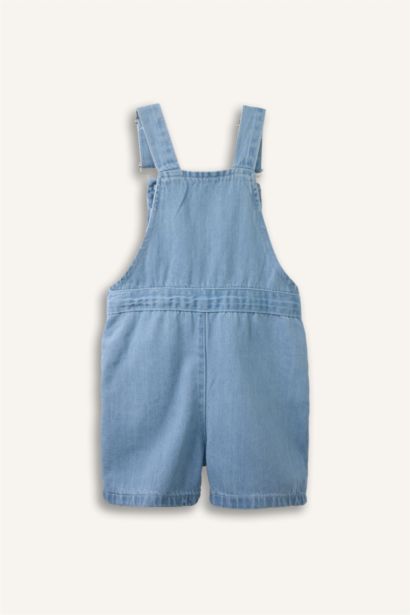 Erkek Bebek Ayı Baskılı Jean Tulum