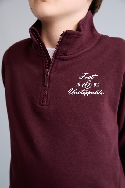Sweatshirt à col montant Coupe régulière pour garçon