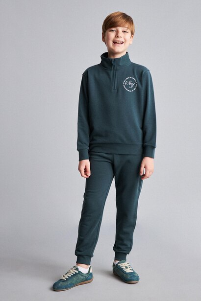 Sweatshirt à col montant Coupe régulière pour garçon