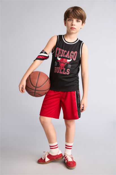 NBA Chıcago Bulls Regular Fıt Tül Şort Erkek Çocuk