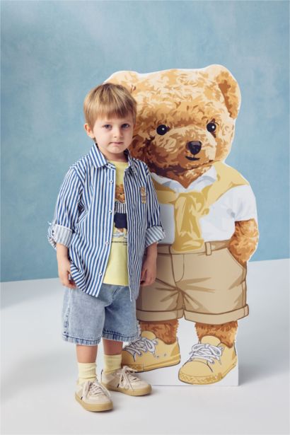 Regular Fıt Jean Şort Erkek Bebek