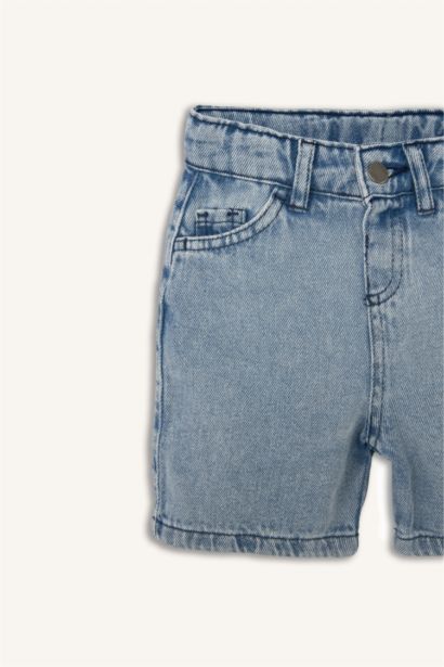 Regular Fıt Jean Şort Erkek Bebek