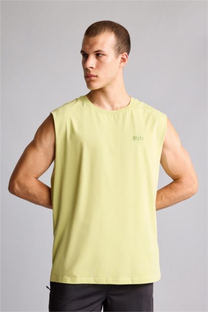 Boxy Fit Sırt Baskılı Atlet