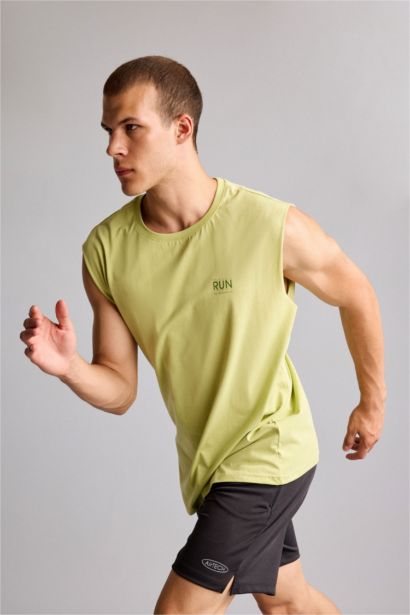 Boxy Fit Sırt Baskılı Atlet