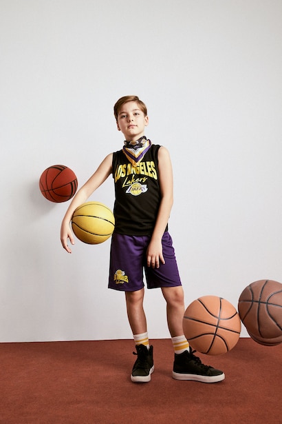 NBA Los Angeles Lakers Regular Fıt Şort Erkek Çocuk