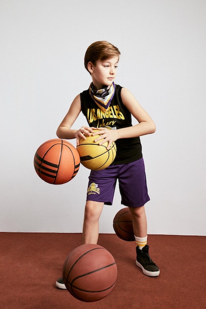 NBA Los Angeles Lakers Regular Fıt Şort Erkek Çocuk