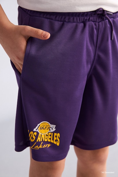 Short NBA Los Angeles Lakers Coupe régulière pour garçon