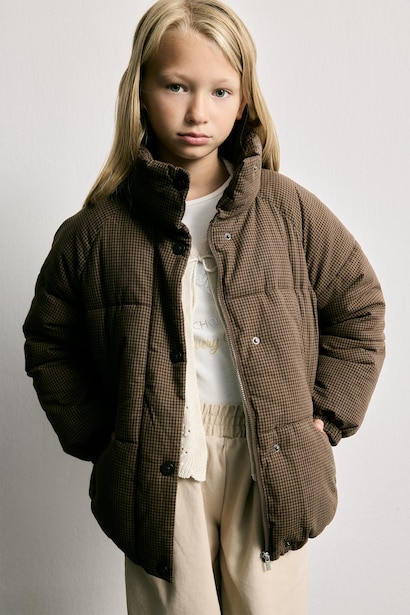 Girl Half Turtleneck Puffer Jacket