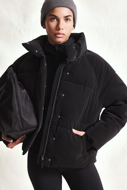 Regular Fit Waterproof Stand Collar Quilted Jacket