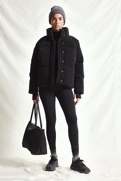 Regular Fit Waterproof Stand Collar Quilted Jacket