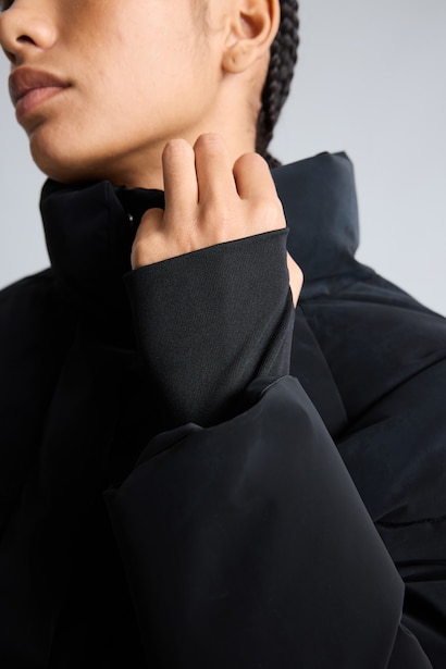 Regular Fit Waterproof Stand Collar Quilted Jacket