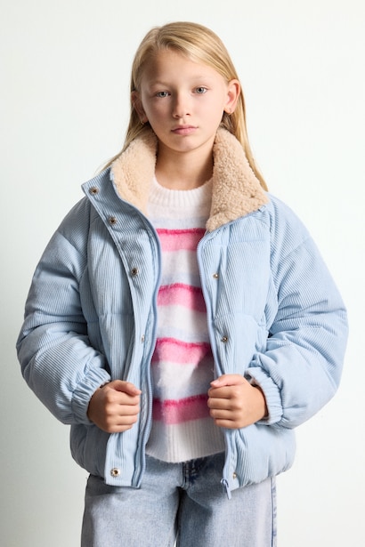 Girl Half Turtleneck Puffer Jacket