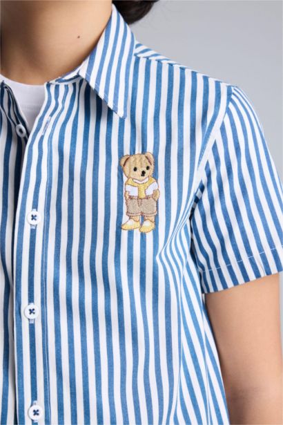 Regular Fit Striped Short Sleeve Shirt