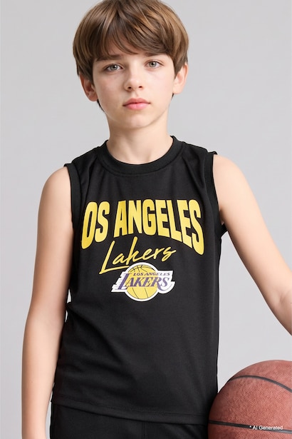Débardeur NBA Los Angeles Lakers à col rond Coupe régulière pour garçon