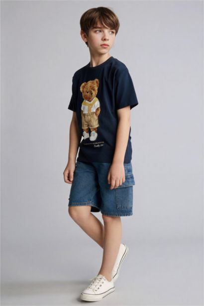 Ayıcıklı Kısa Kollu Tişört Erkek Çocuk