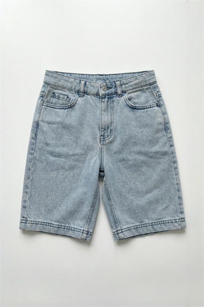 Regular Fıt Jean Şort Erkek Çocuk