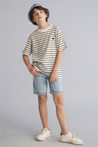 Regular Fıt Jean Şort Erkek Çocuk