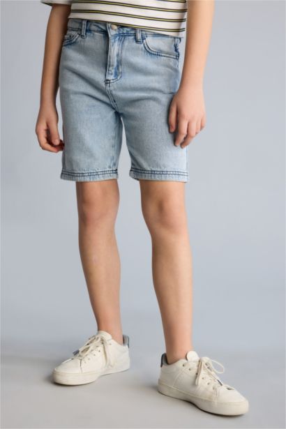 Regular Fıt Jean Şort Erkek Çocuk