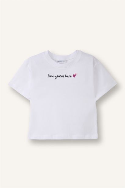 Çizgili Penye 3'lü Tişört Kız Bebek