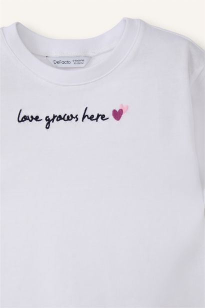 Çizgili Penye 3'lü Tişört Kız Bebek