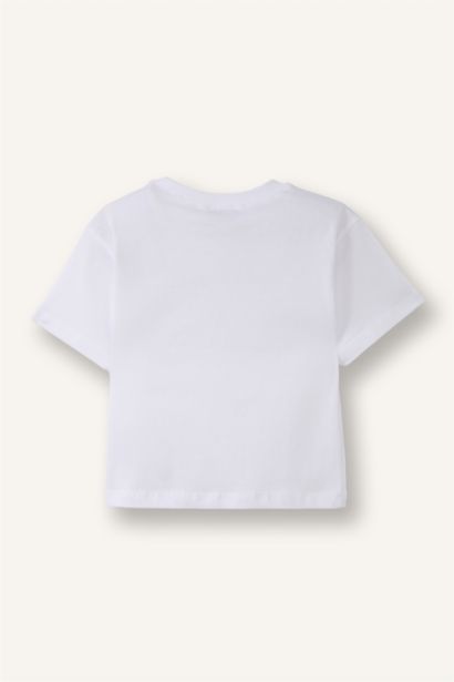 Çizgili Penye 3'lü Tişört Kız Bebek