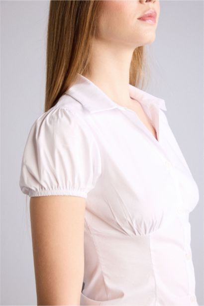 Fıtted Kısa Kollu Gömlek