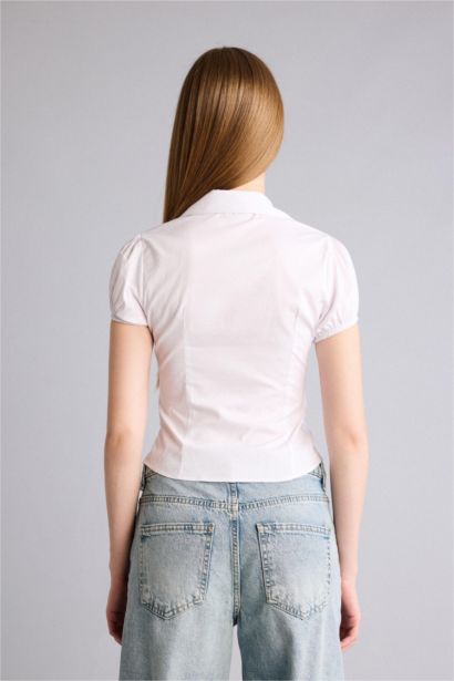 Fıtted Kısa Kollu Gömlek