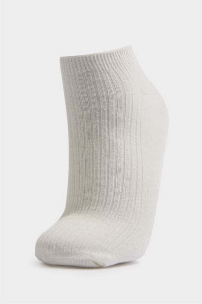 Kadın Rahat Lastikli 5'li Pamuklu Patik Çorap