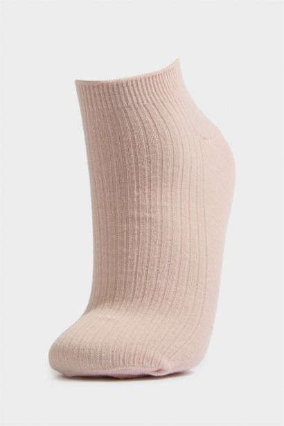 Kadın Rahat Lastikli 5'li Pamuklu Patik Çorap