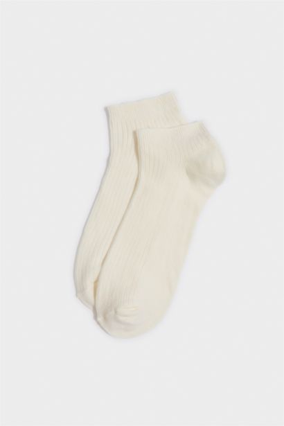 Kadın Rahat Lastikli 5'li Pamuklu Patik Çorap