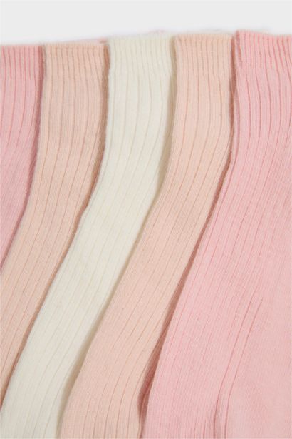 Kadın Rahat Lastikli 5'li Pamuklu Patik Çorap