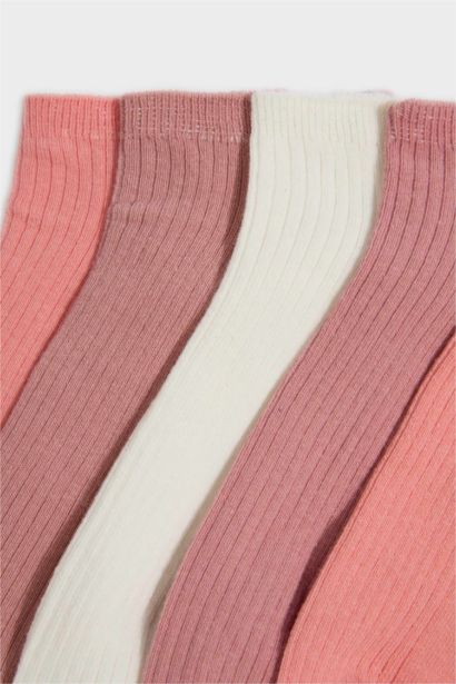 5'li Pamuklu Patik Çorap