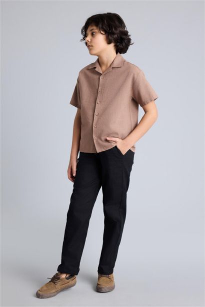 Apaş Yaka Gömlek Erkek Çocuk