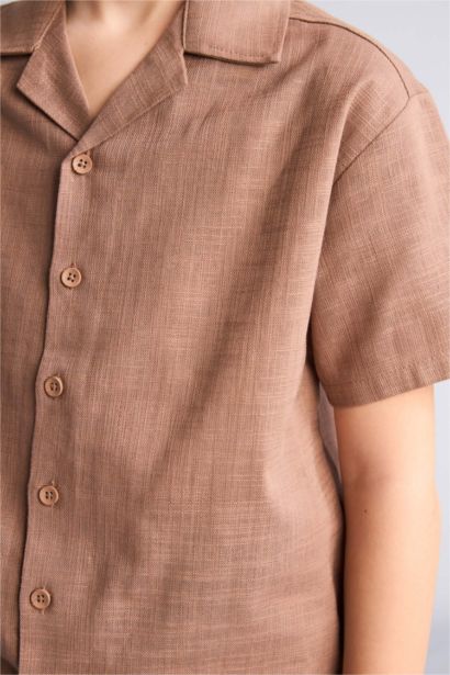 Apaş Yaka Gömlek Erkek Çocuk