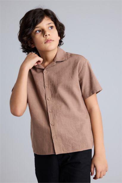 Apaş Yaka Gömlek Erkek Çocuk