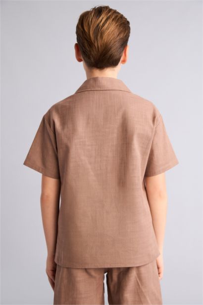 Apaş Yaka Gömlek Erkek Çocuk