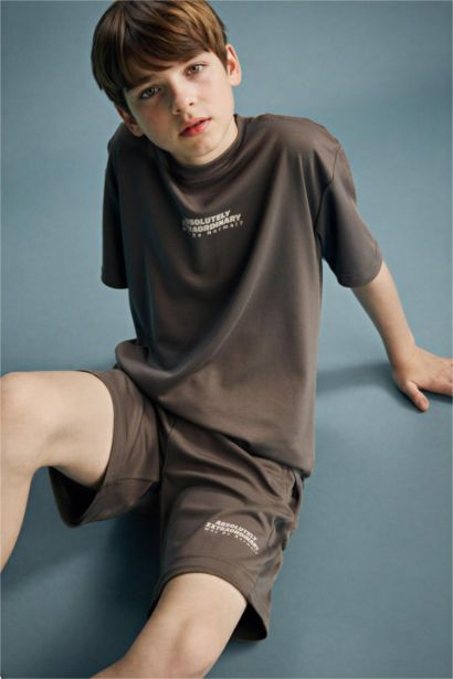 Boy Oversize Modal Crew Neck T-Shirt