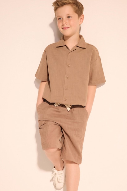 Boy 100% Cotton Regular Fit Shorts