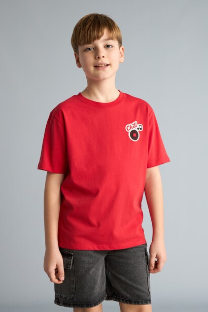 Boy New Regular Fit Printed Short Sleeve T-Shirt