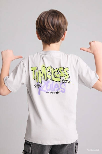 Boy Regular Fit Printed Short Sleeve T-Shirt