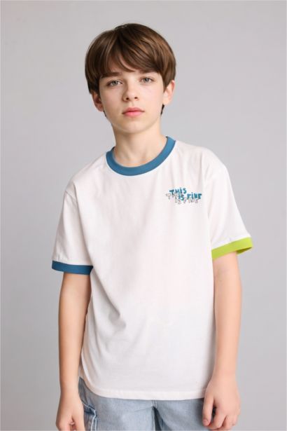 New Regular Fit Printed Short Sleeve T-Shirt