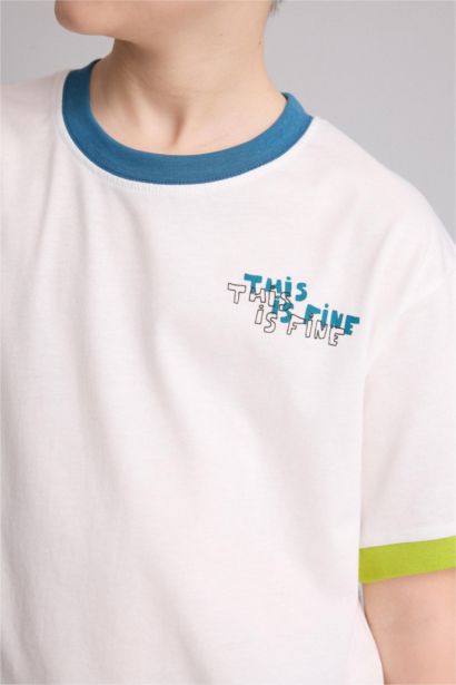 New Regular Fit Printed Short Sleeve T-Shirt