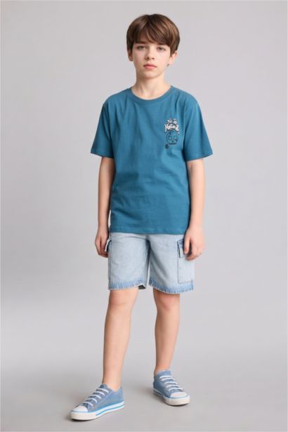 New Regular Fit Printed Short Sleeve T-Shirt