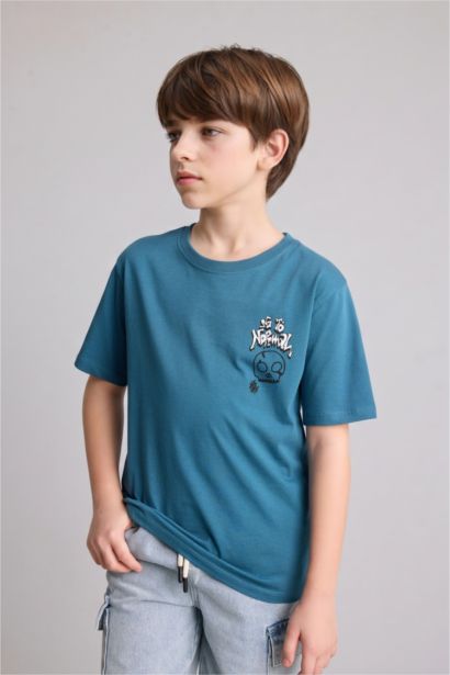 New Regular Fit Printed Short Sleeve T-Shirt